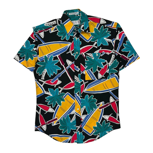 Henry Grethel Graphic Hawaiian Shirt - Small Multicoloured Cotton