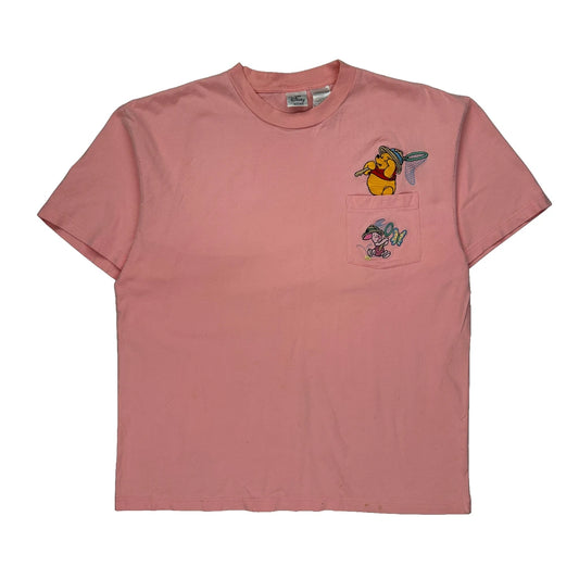 Winnie The Pooh Disney T-Shirt - XL Pink Cotton