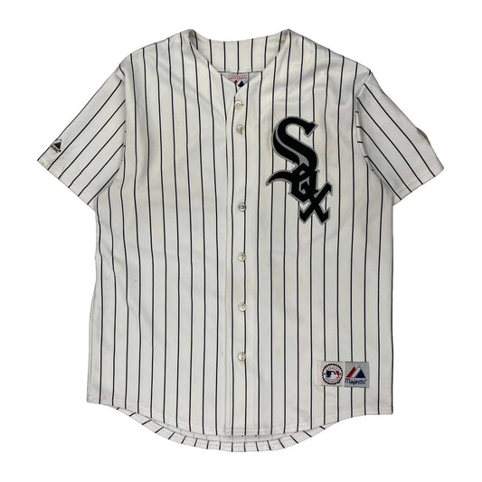 Chicago White Sox Majestic Mlb Jersey - Large White Polyester