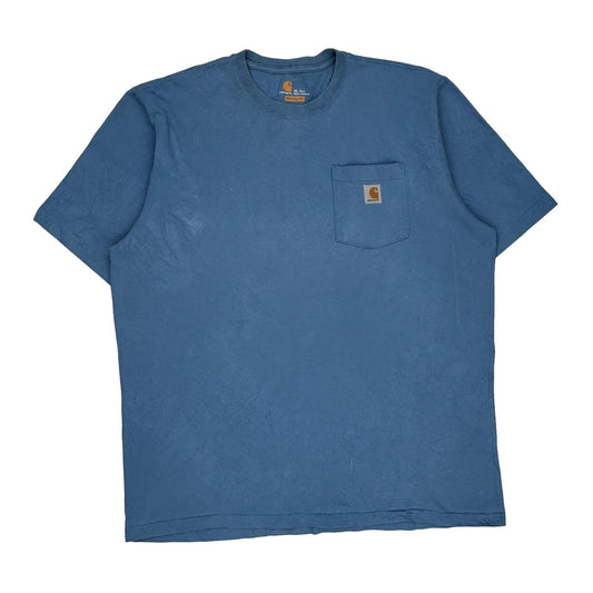Original Fit Carhartt Tall T-Shirt - XL Blue Cotton