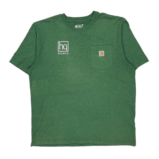 Hunter Quinn Homes Carhartt T-Shirt - XL Green Cotton