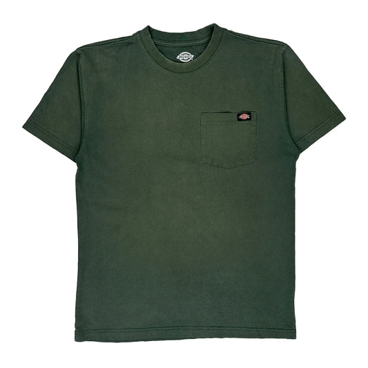 Vintage Dickies T-Shirt - Small Green Cotton