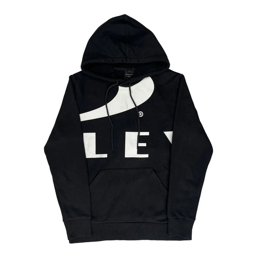 Custom Fit Oakley Graphic Hoodie - Medium Black Cotton