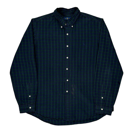 Ralph Lauren Checked Shirt - XL Blue Cotton