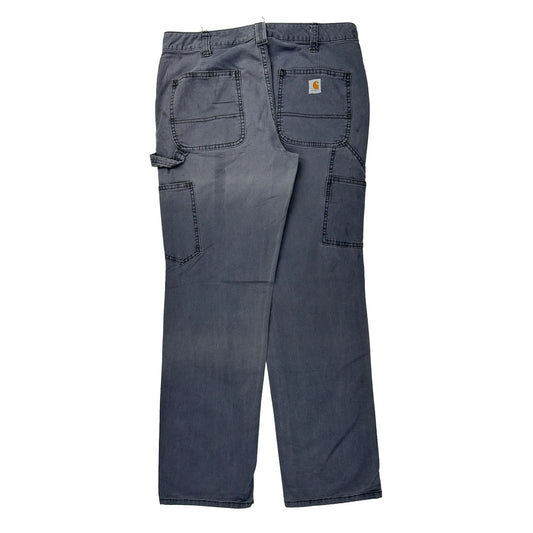 Carhartt Carpenter Trousers - 32W UK 12 Grey Cotton