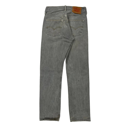 Levis 501 Jeans - 28W 30L Grey Cotton