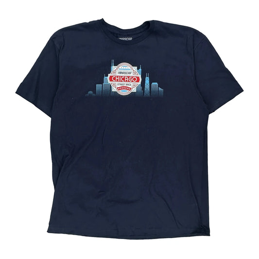 Chicago Street Race Weekend Nascar Nascar T-Shirt - XL Navy Cotton