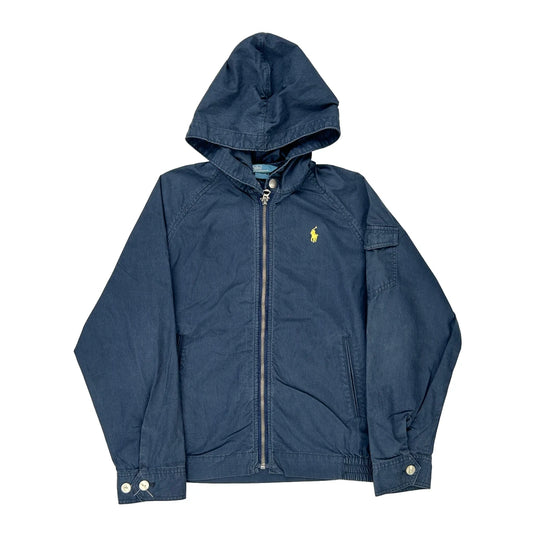 Age 10-12 Polo By Ralph Lauren Windbreaker - Medium Blue Cotton