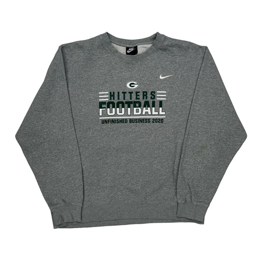 Hitters Football Nike Football Sweatshirt - XL Grey Cotton