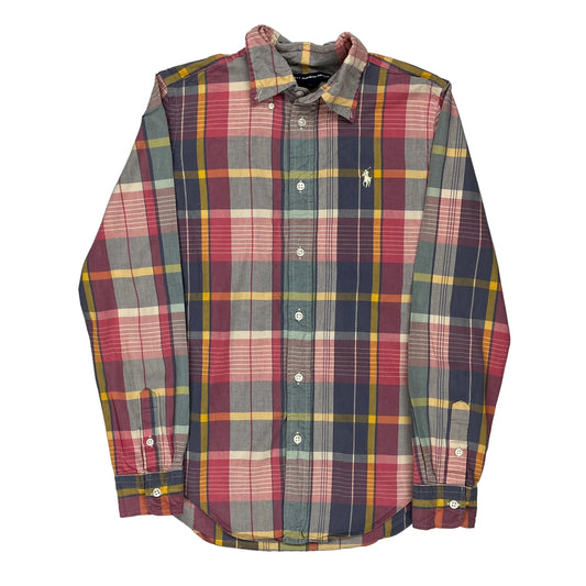 Age 6 Ralph Lauren Sport Checked Shirt - Small Multicoloured Cotton
