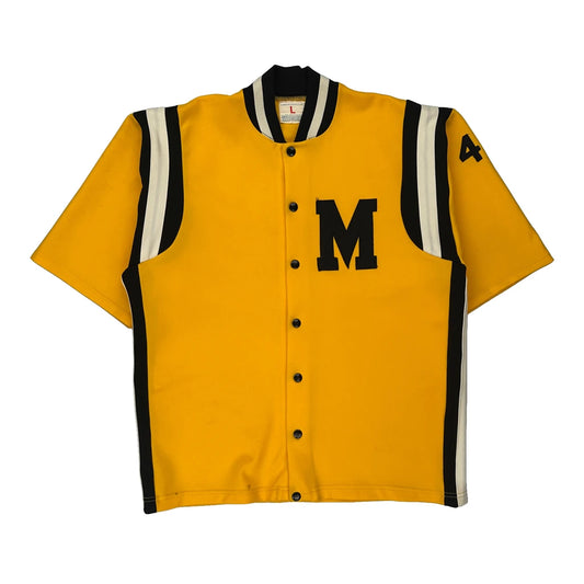 Made In Usa Champion Jersey - Large Yellow Nylon