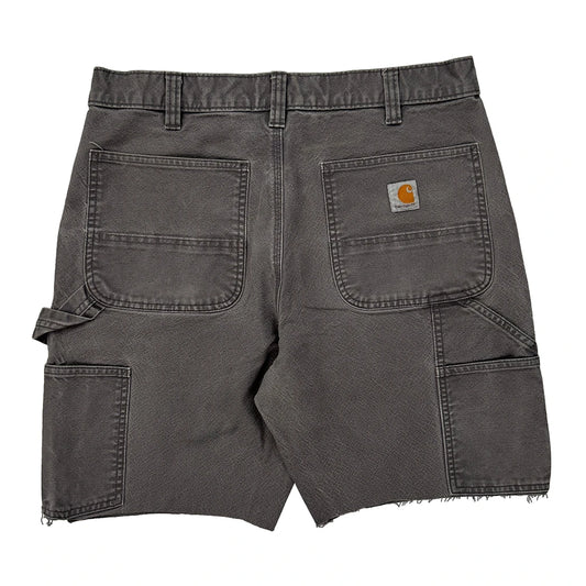 Relaxed Fit Carhartt Carpenter Shorts - 32W 10L Grey Cotton