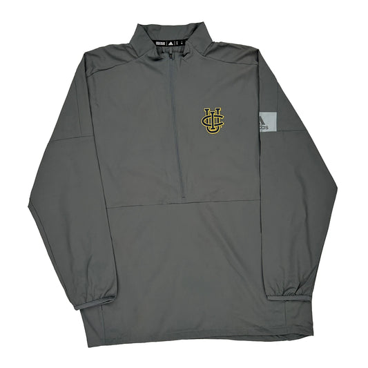 Adidas 1/4 Zip - XL Grey Polyester