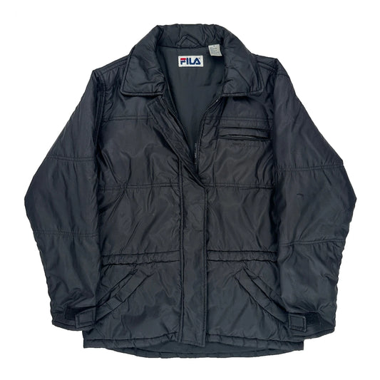 Fila Jacket - Small Black Nylon