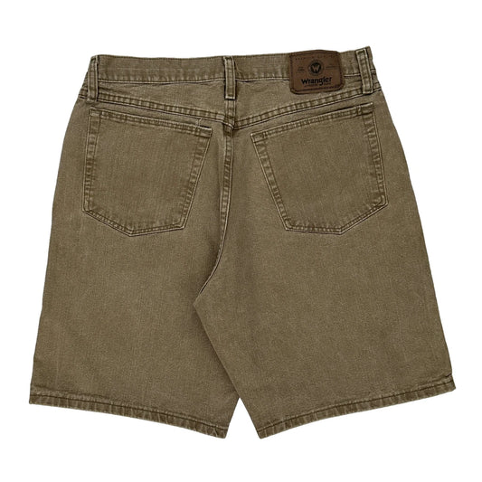 Wrangler Denim Shorts - 32W 9L Brown Cotton