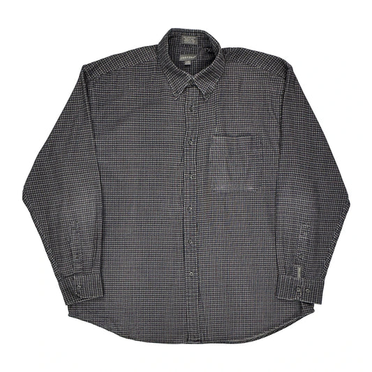 Jantzen Checked Shirt - Large Grey Cotton
