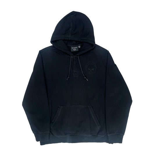Vintage Harley Davidson Hoodie - XL Black Cotton
