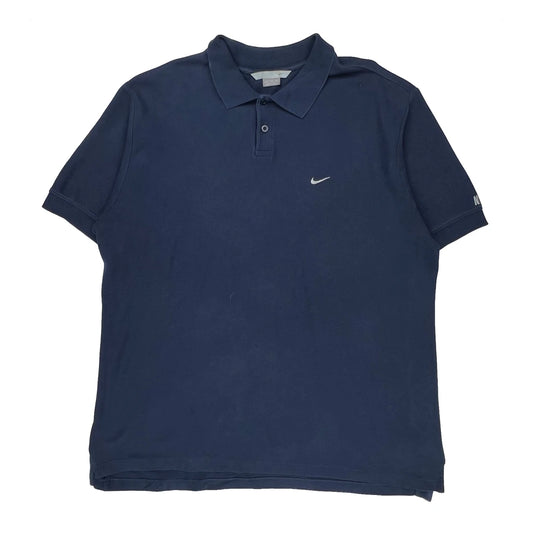 Vintage Nike Polo Shirt - 2XL Blue Cotton