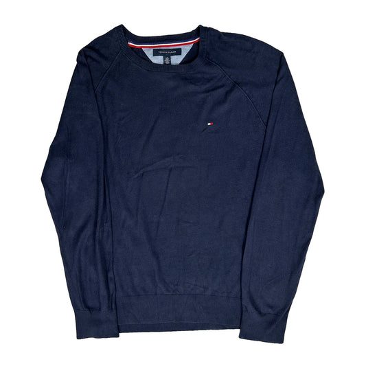 Vintage Tommy Hilfiger Jumper - Large Navy Cotton