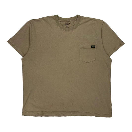 Dickies T-Shirt - 2XL Beige Cotton