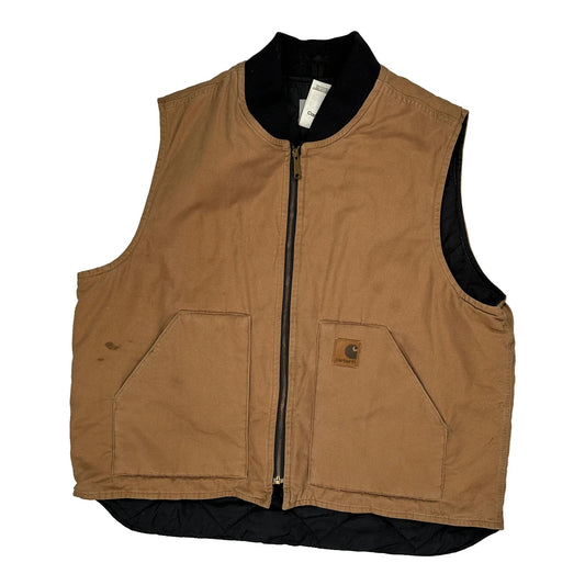 Carhartt Gilet - 2XL Brown Cotton