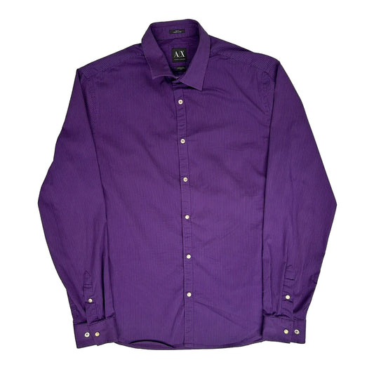 Armani Exchange Shirt - Medium Purple Cotton