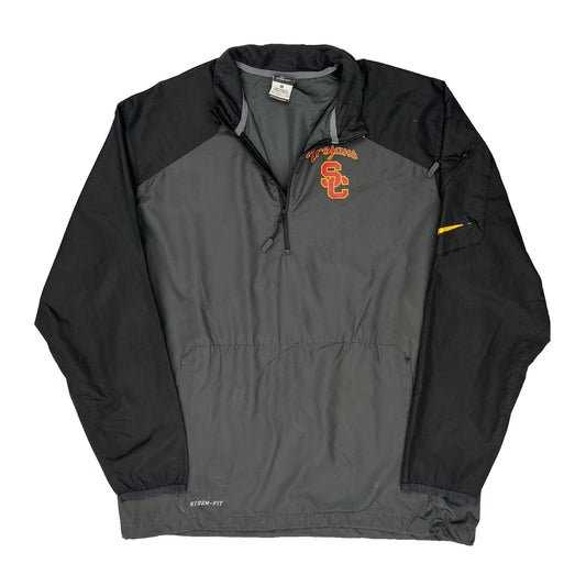 USc Trojans Nike Windbreaker - Medium Grey Polyester