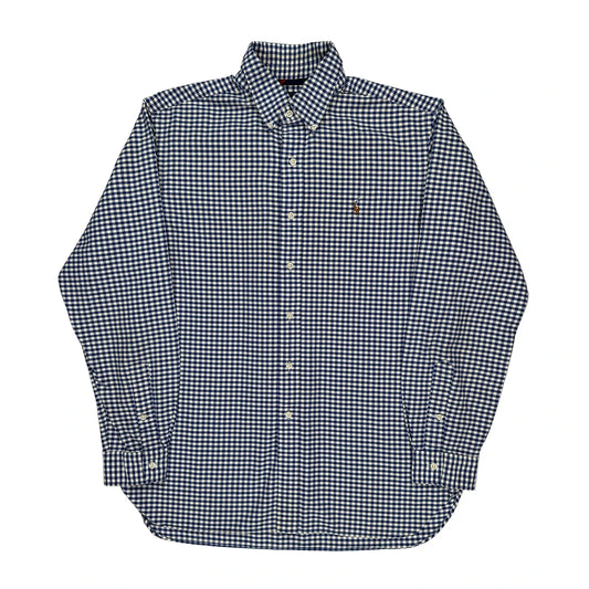 Ralph Lauren Checked Shirt - Large Blue Cotton
