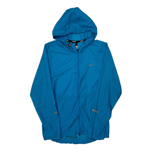 Nike Windbreaker - Small Blue Polyester