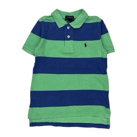 Age 6 Polo By Ralph Lauren Striped Polo Shirt - XS Blue Cotton
