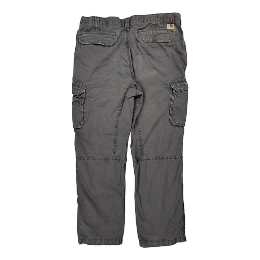 Carhartt Cargo Trousers - 35W 30L Grey Cotton