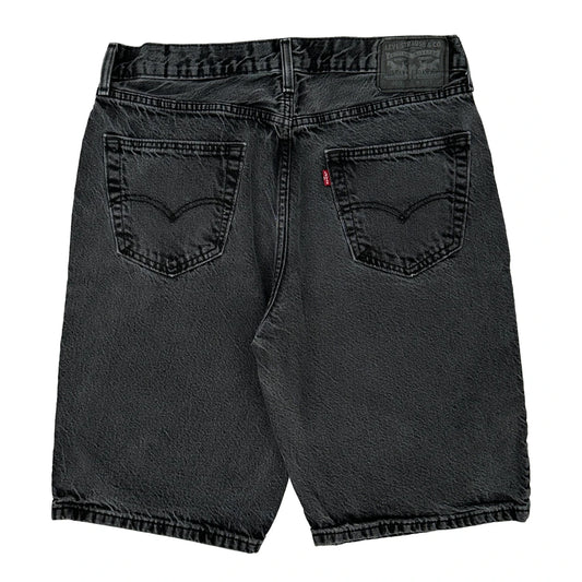 Levis Denim Shorts - 35W 10L Black Cotton