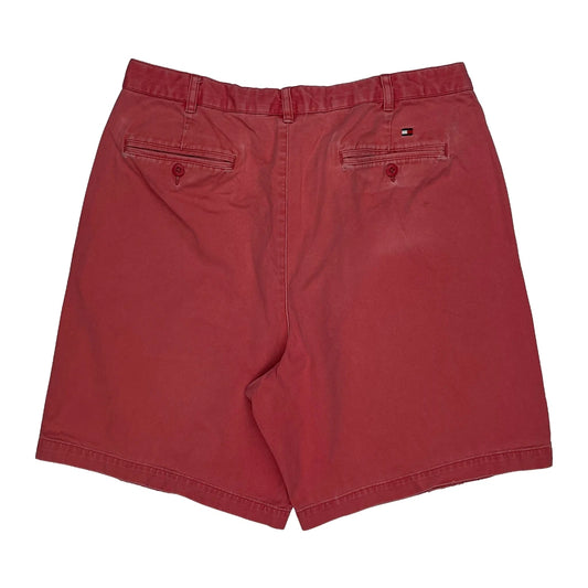 Tommy Hilfiger Chino Shorts - 34W 8L Red Cotton
