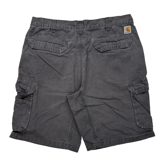 Vintage Carhartt Cargo Shorts - 36W 10L Grey Cotton