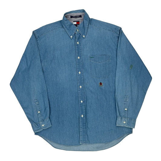 Tommy Hilfiger Denim Shirt - Large Blue Cotton