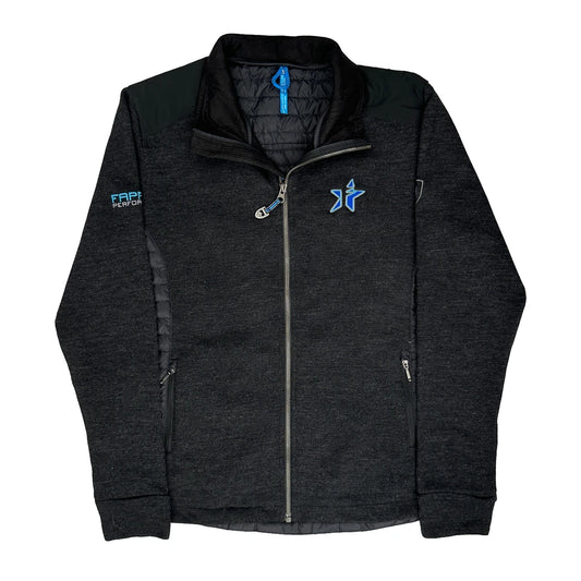 Peak Performance Graphic Fleece Jacket - Large Black Polyester