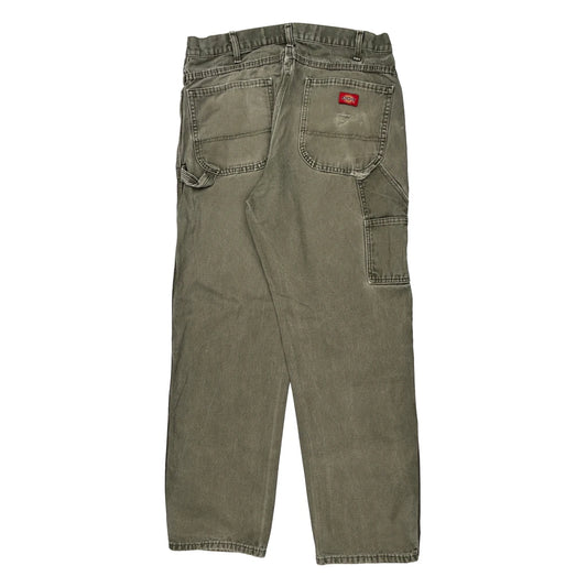 Dickies Cargo Carpenter Pants - 36W 30L Gray Cotton