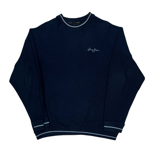 Vintage Sean John Long Sleeve T-Shirt - XL Navy Cotton
