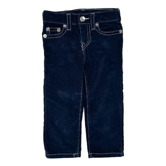 Age 2 True Religion Contrast Stitch Jeans - XS Navy Cotton