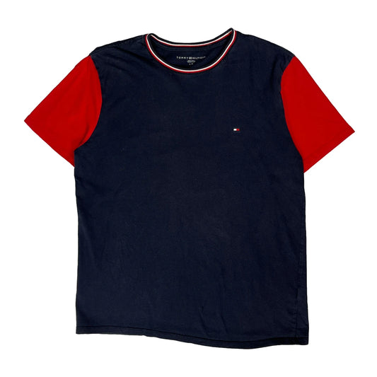 Vintage Tommy Hilfiger T-Shirt - Large Navy Cotton