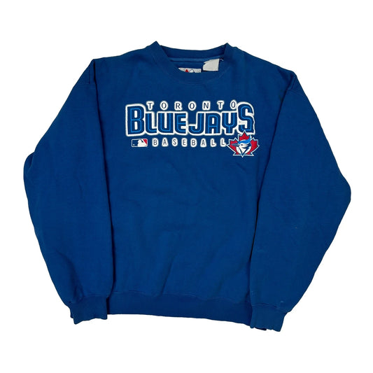 Toronto Blue Jays Majestic Mlb Sweatshirt - XL Blue Cotton