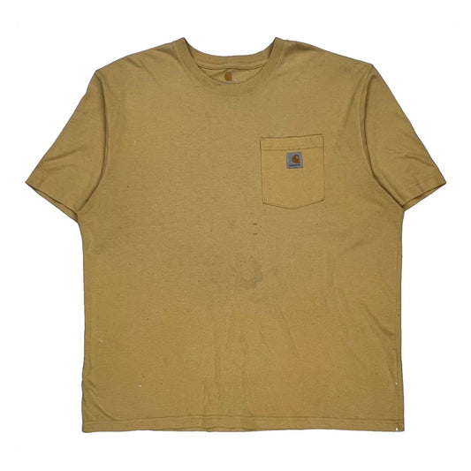 Carhartt T-Shirt - XL Yellow Cotton