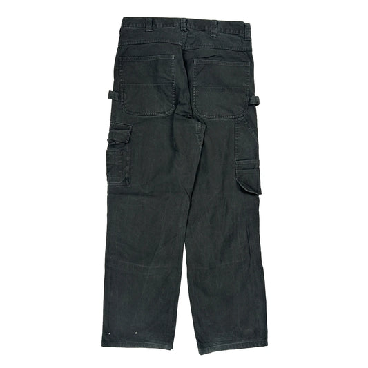 Dakota Grizzly Cargo Trousers - 32W 32L Black Cotton