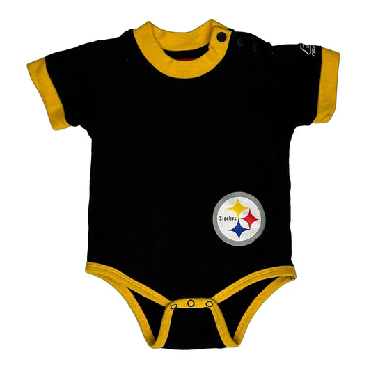 Pittsburgh Steelers, Age 12 Months Reebok Nfl Football Shirt - 2XS Black Polyester