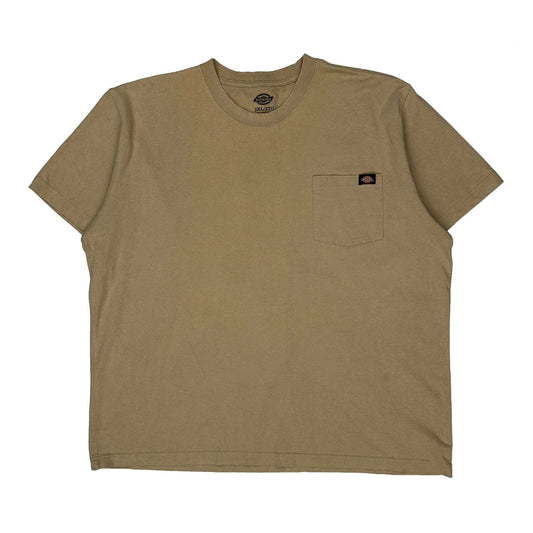 Dickies T-Shirt - 2XL Beige Cotton