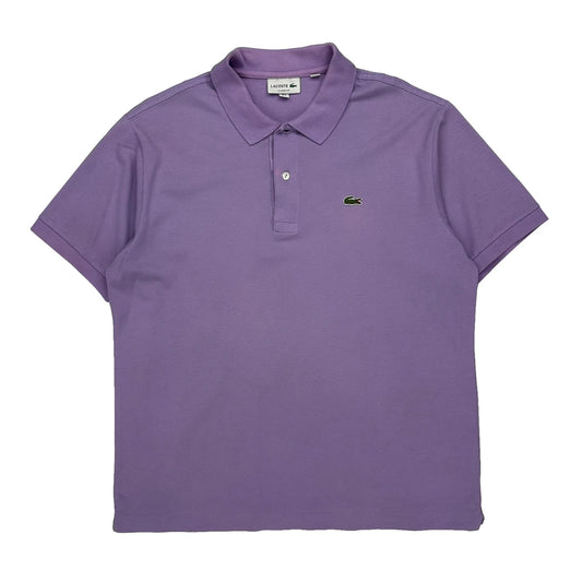 Lacoste Polo Shirt - XL Purple Cotton
