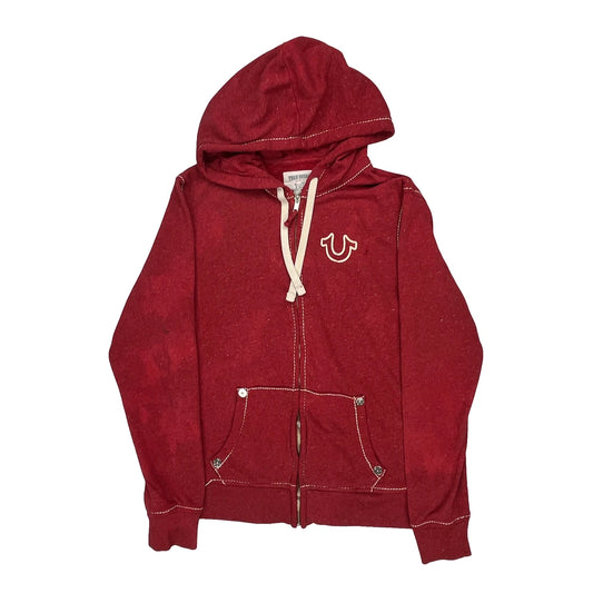 True Religion Hoodie - Medium Red Cotton