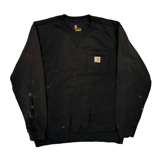 Carhartt Sweatshirt - Large Black Cotton
