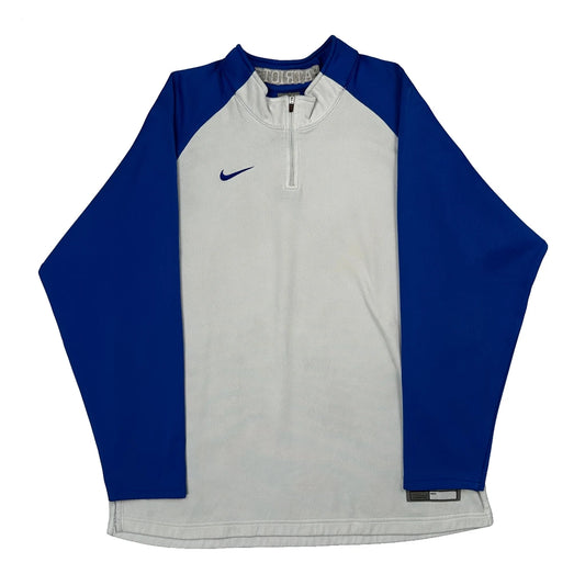 Patriots Nike 1/4 Zip - Medium Blue Polyester