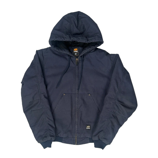 Workwear Berne Jacket - Medium Navy Cotton